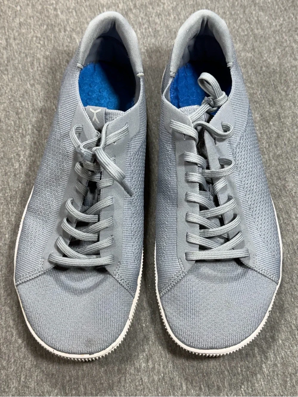 Flux Footwear Adapt Trainer Gray White Mens 12 Athletic Casual Knit Shoes